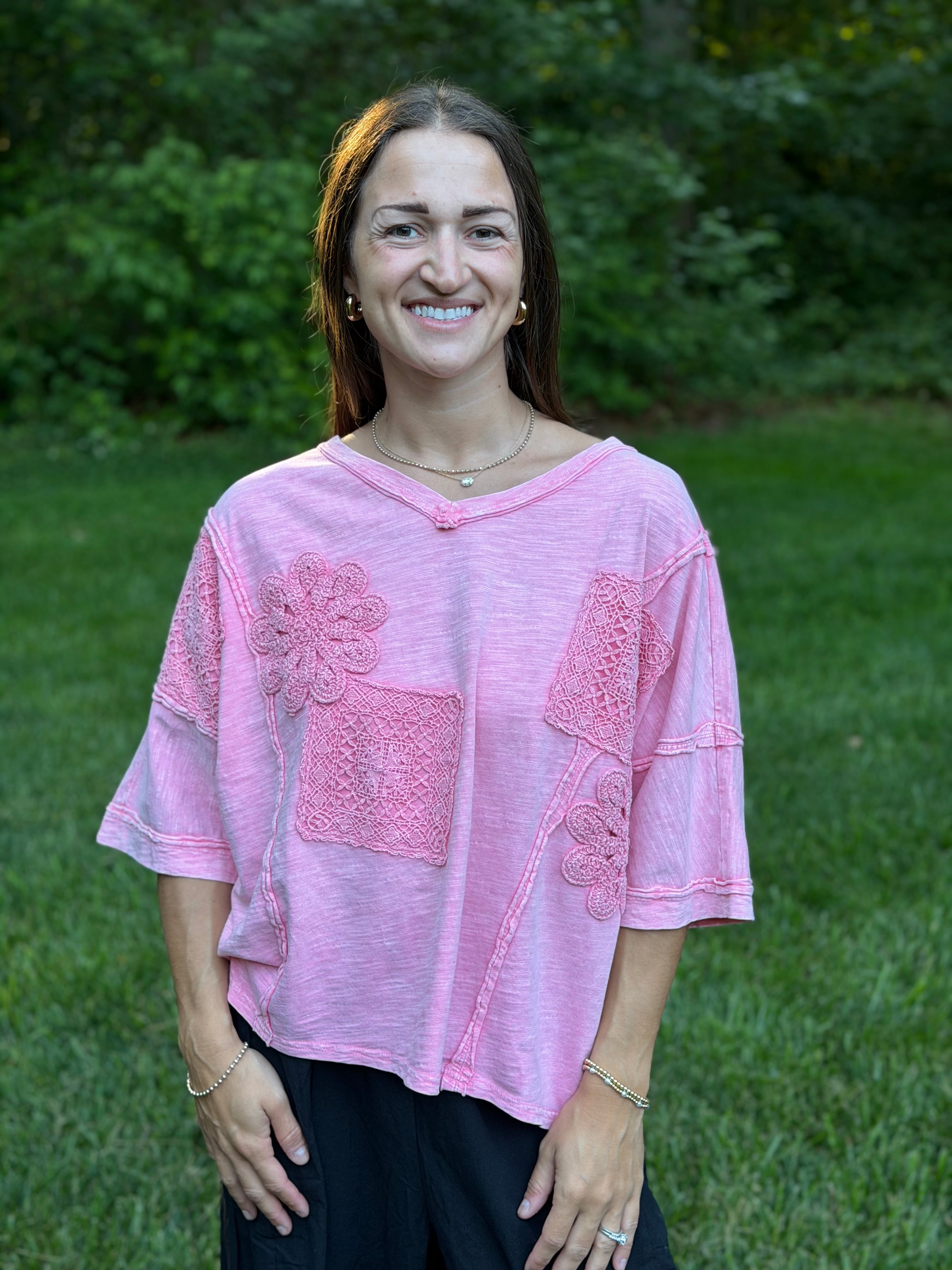 Mitto Shop Crochet Patch Top