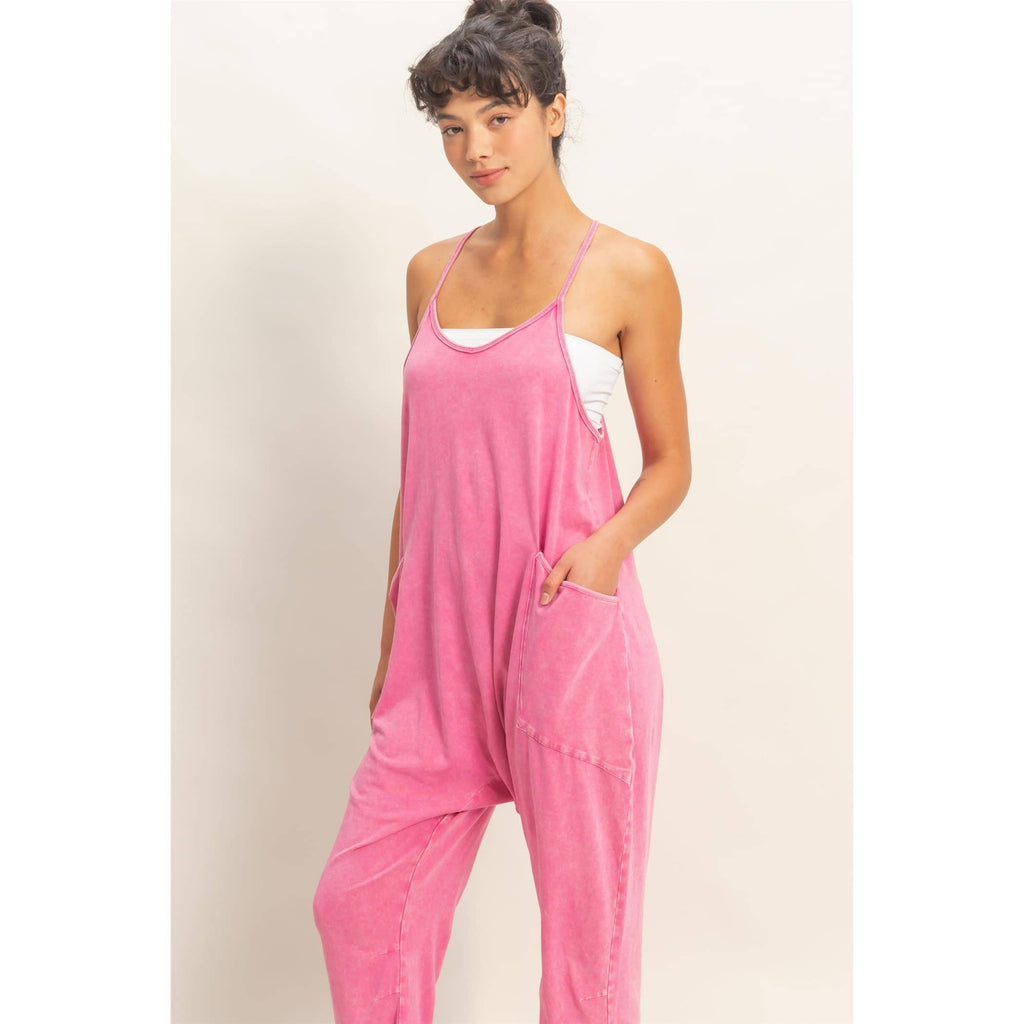 Double Zero Mineral Wash Jumpsuit