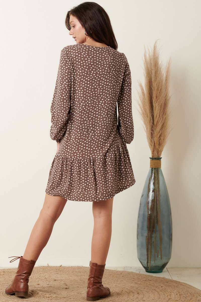 Mitto Shop Dot Print Mini Dress
