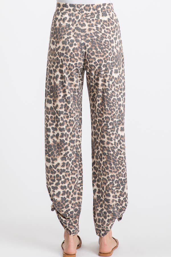 7th Ray Leopard Split-Side Pants