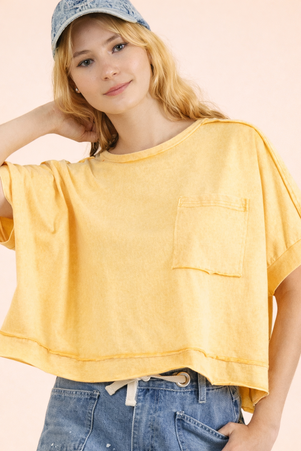 Very J Oversized Knit Top
