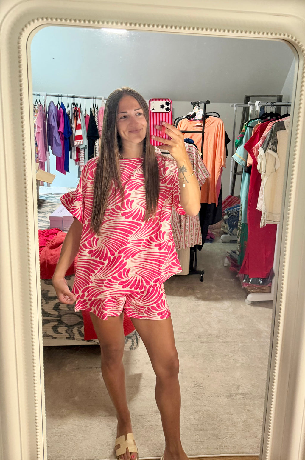 Bibi Pink Shorts Set