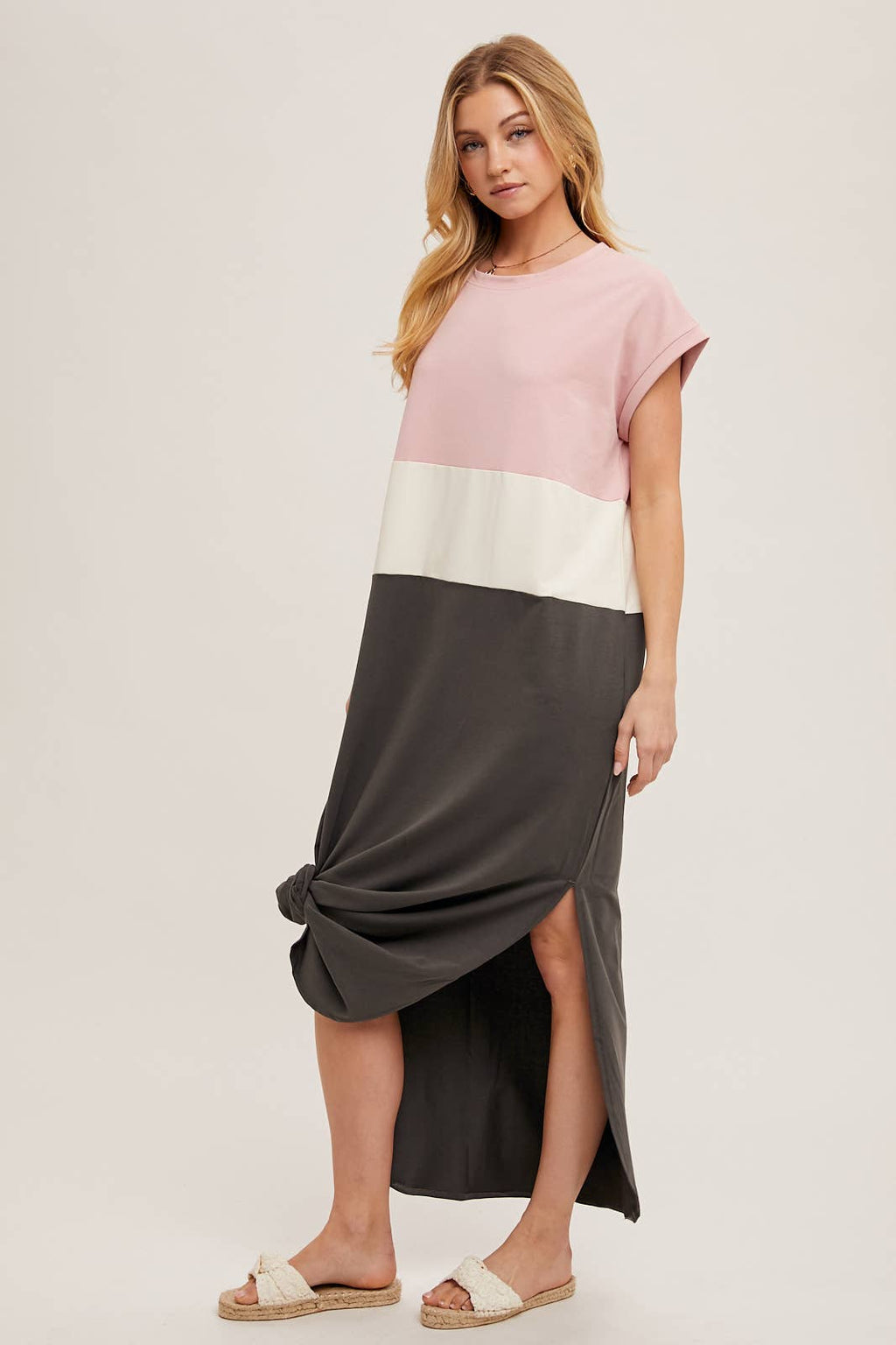 Bluivy Color Block Maxi Dress