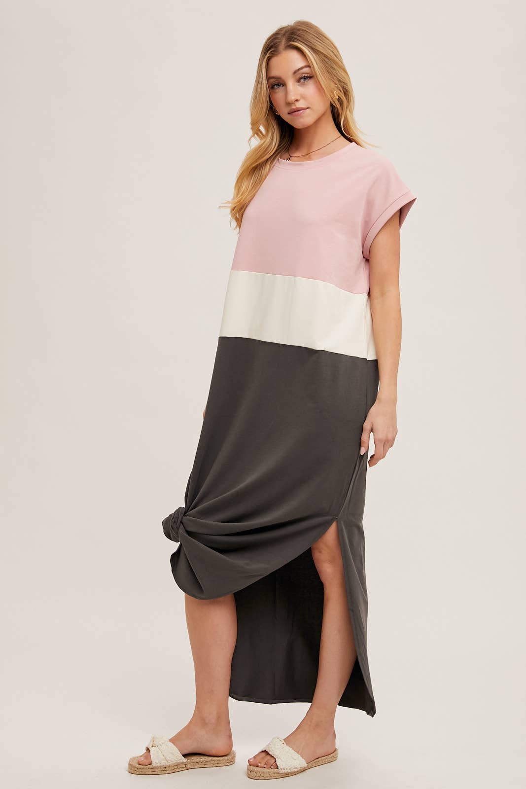 Bluivy Color Block Maxi Dress