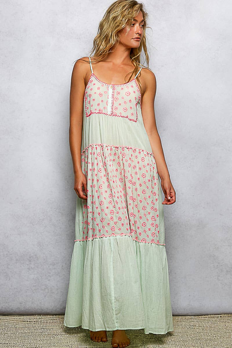 POL Tank Printed Maxi Dress