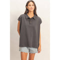 Double Zero Sleeveless Oversized Top