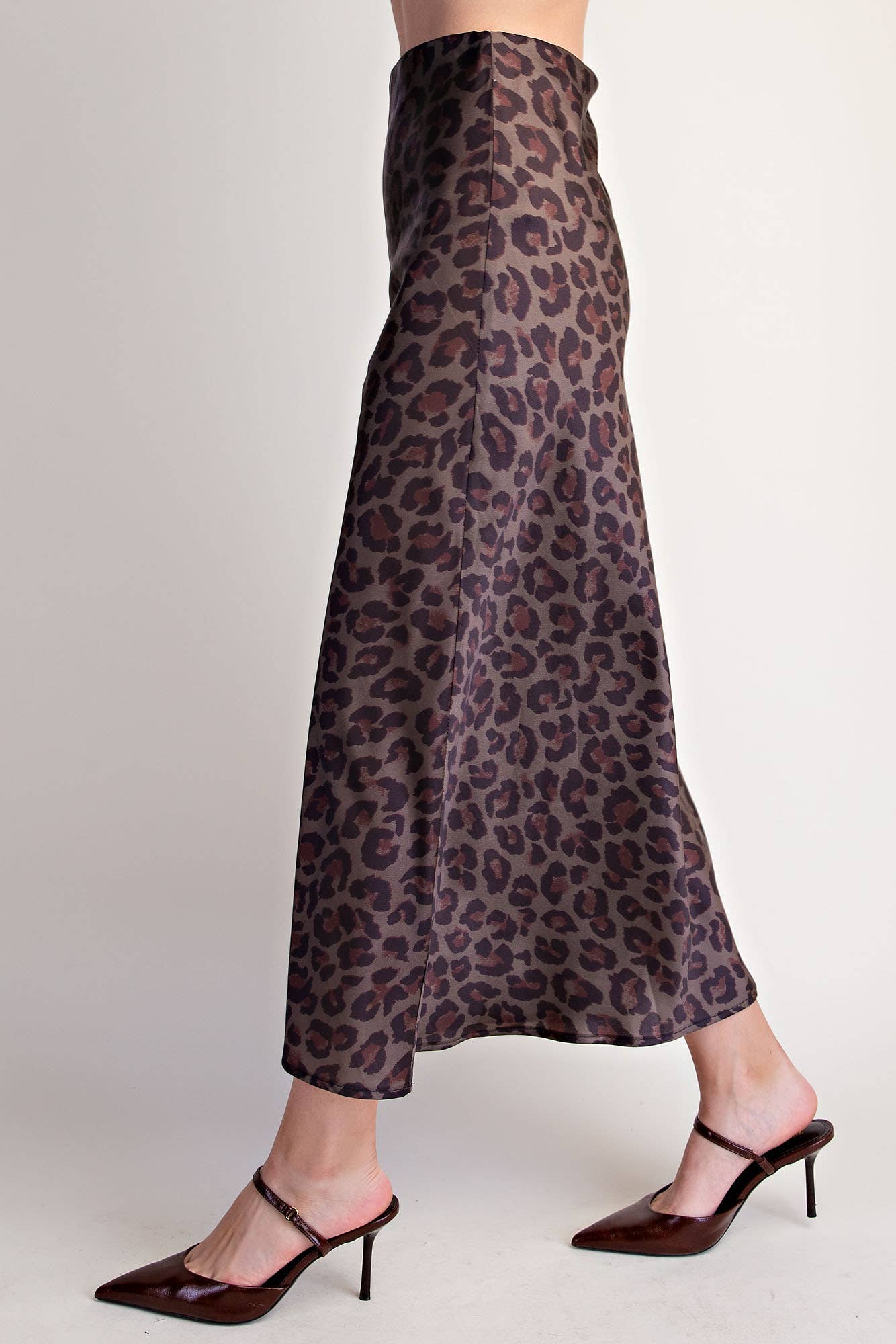 Glam Animal Print Midi Skirt