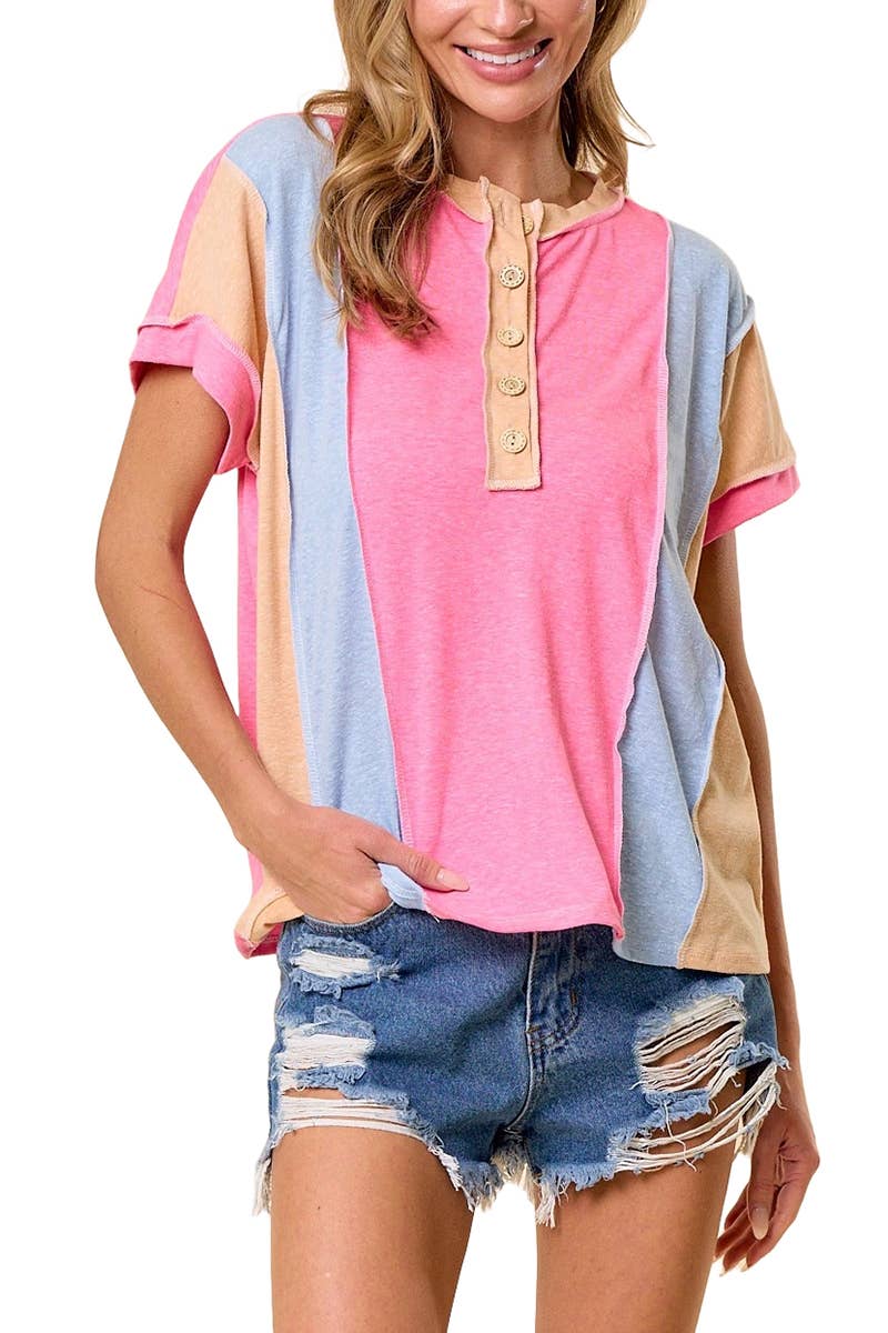 Vanilla Monkey Pastel Top