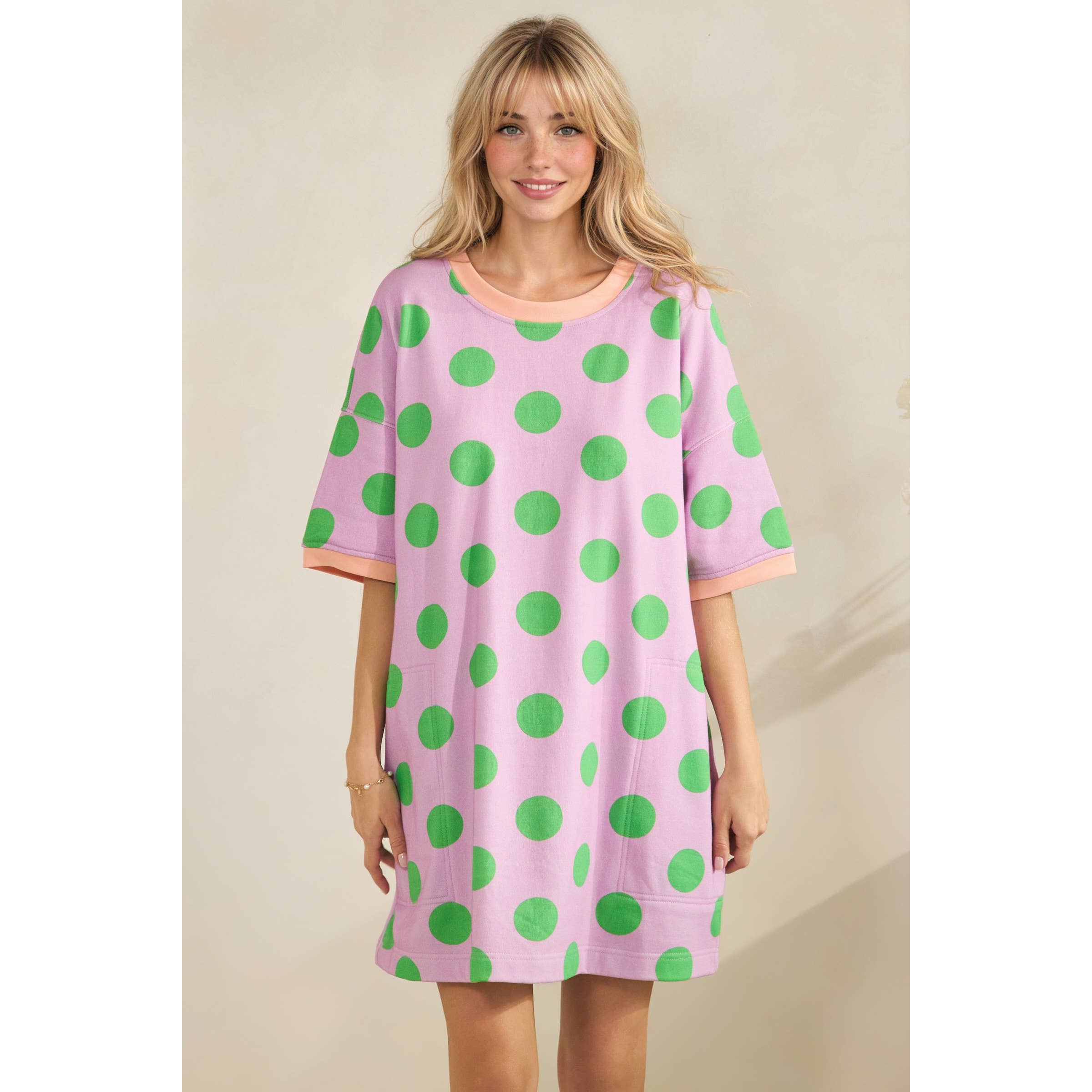 Veveret Polka Dot Mini Dress