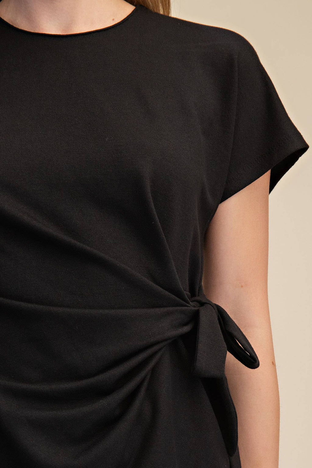 Glam Knotted Tie Top