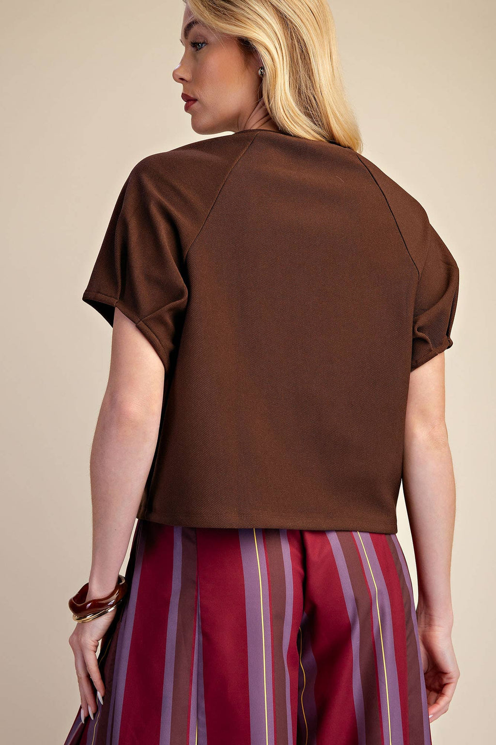 Glam Puff Short Sleeve Top