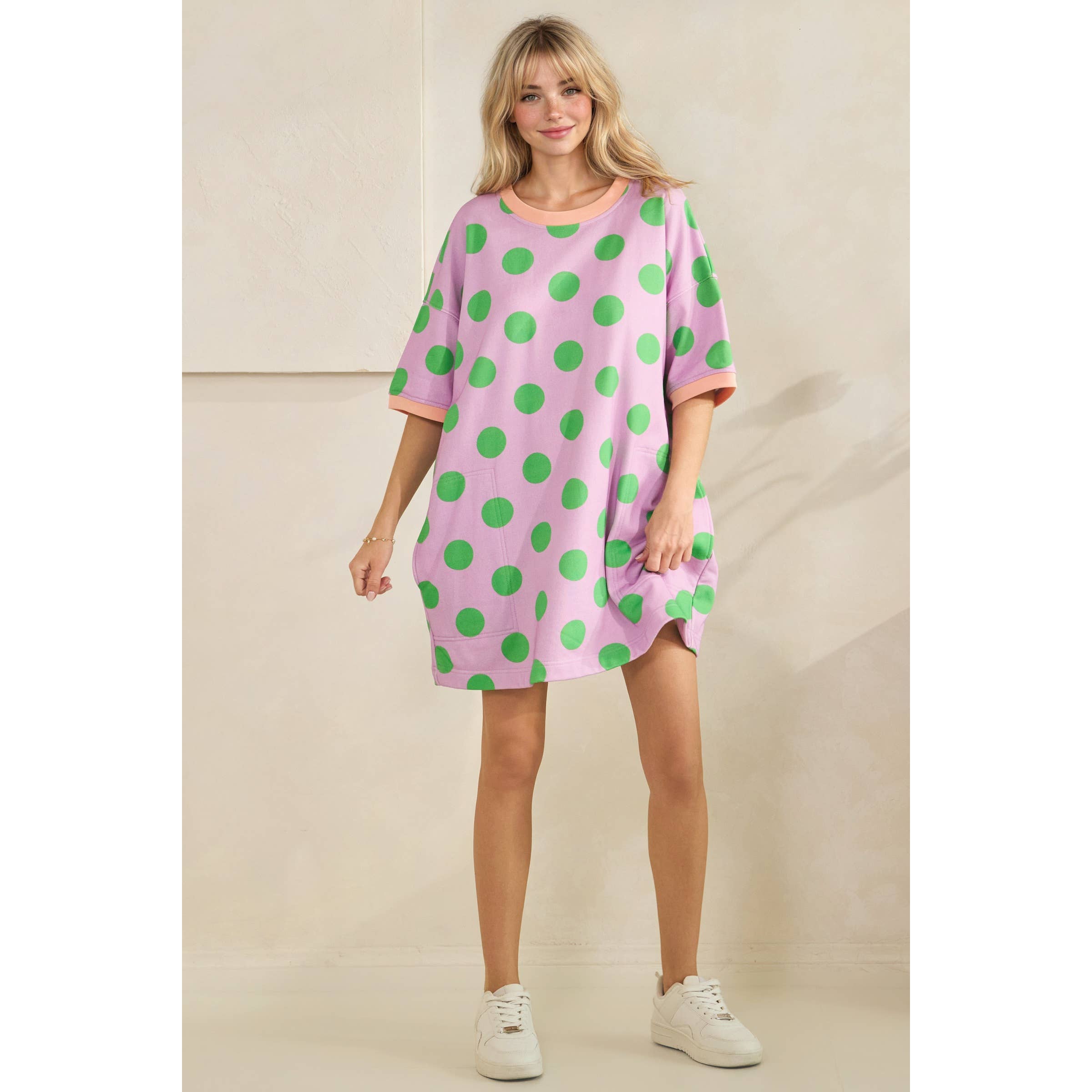 Veveret Polka Dot Mini Dress
