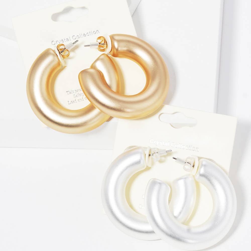 Thick Hoop Earrings