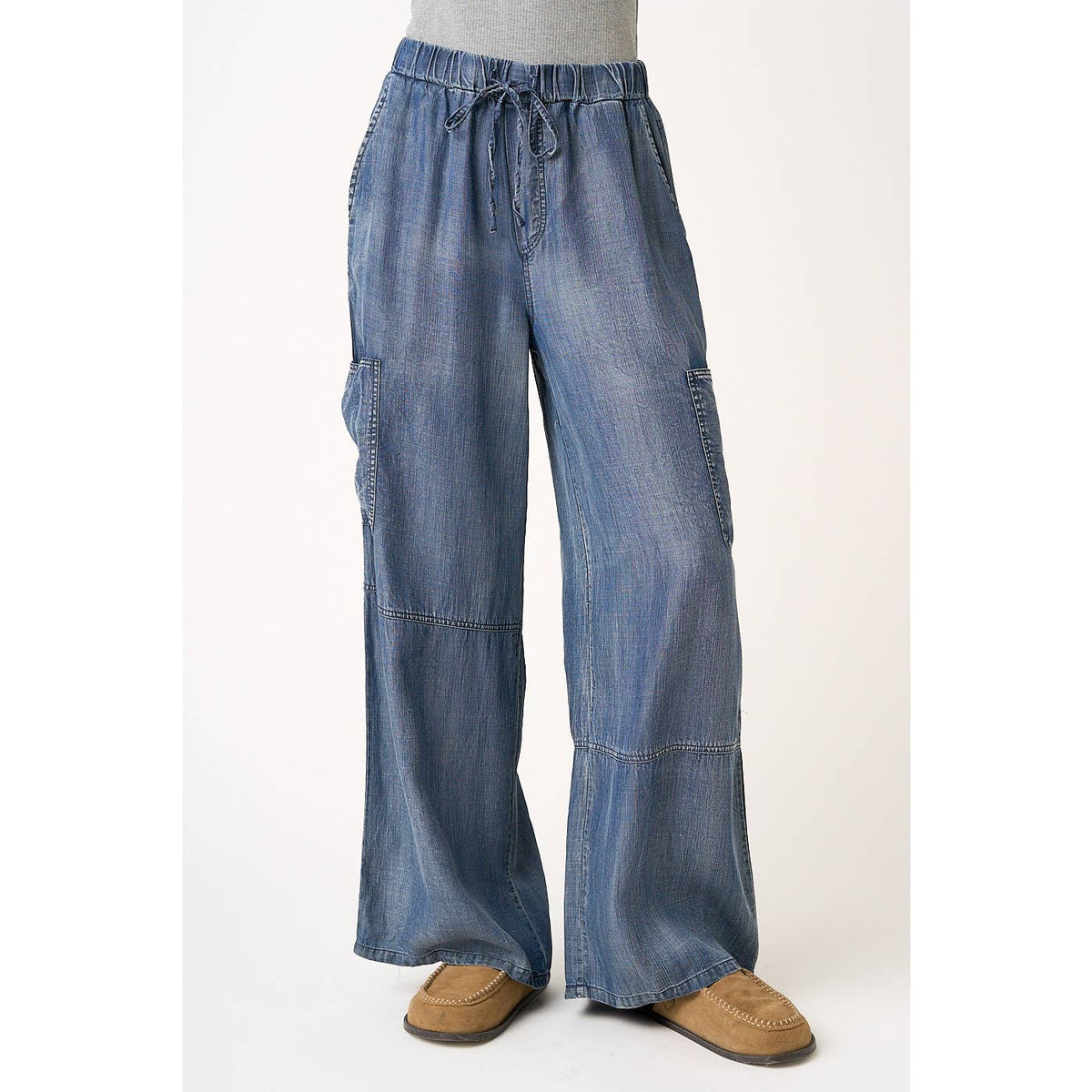 Mitto Shop Chambray Cargo Pants