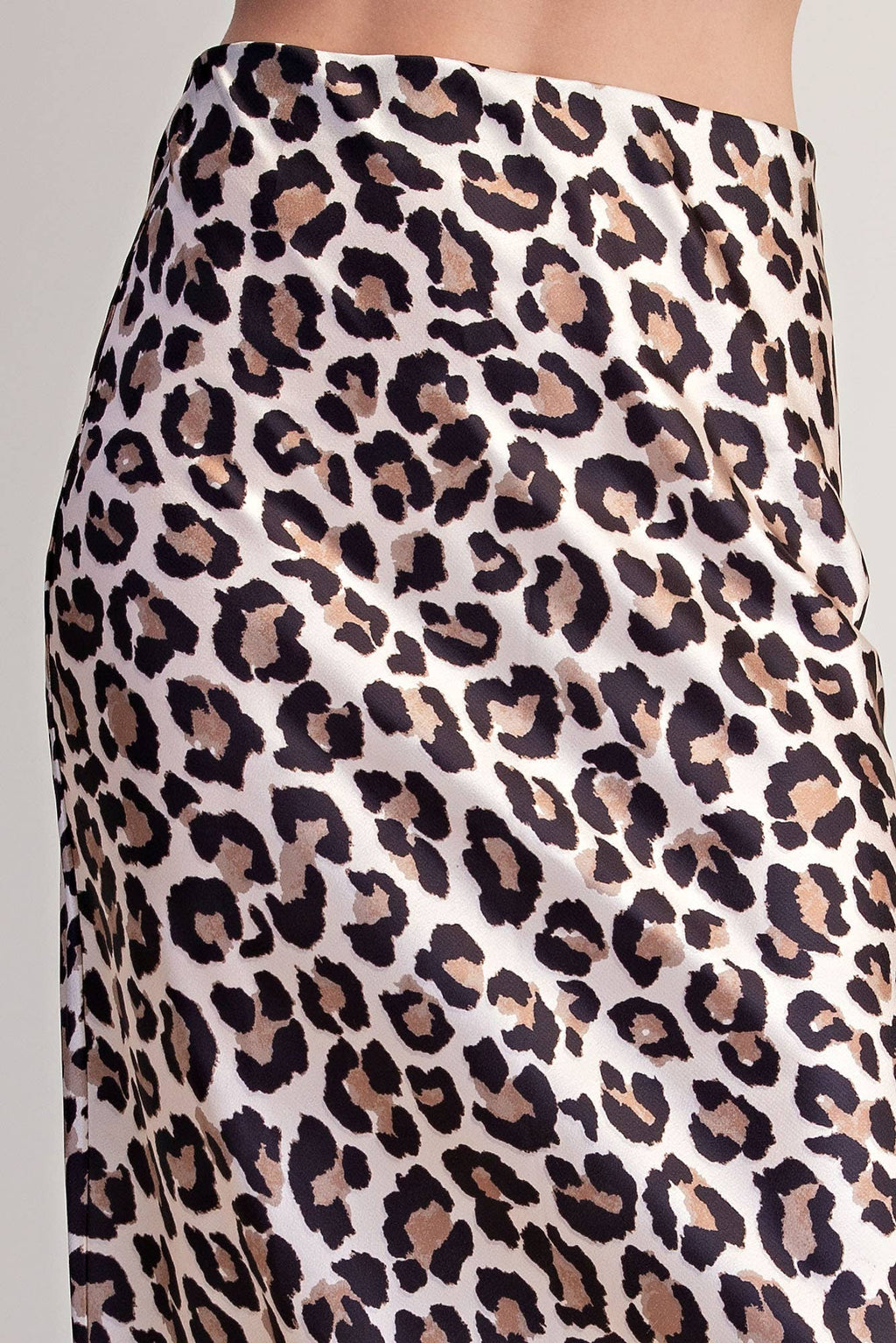 Glam Animal Print Midi Skirt