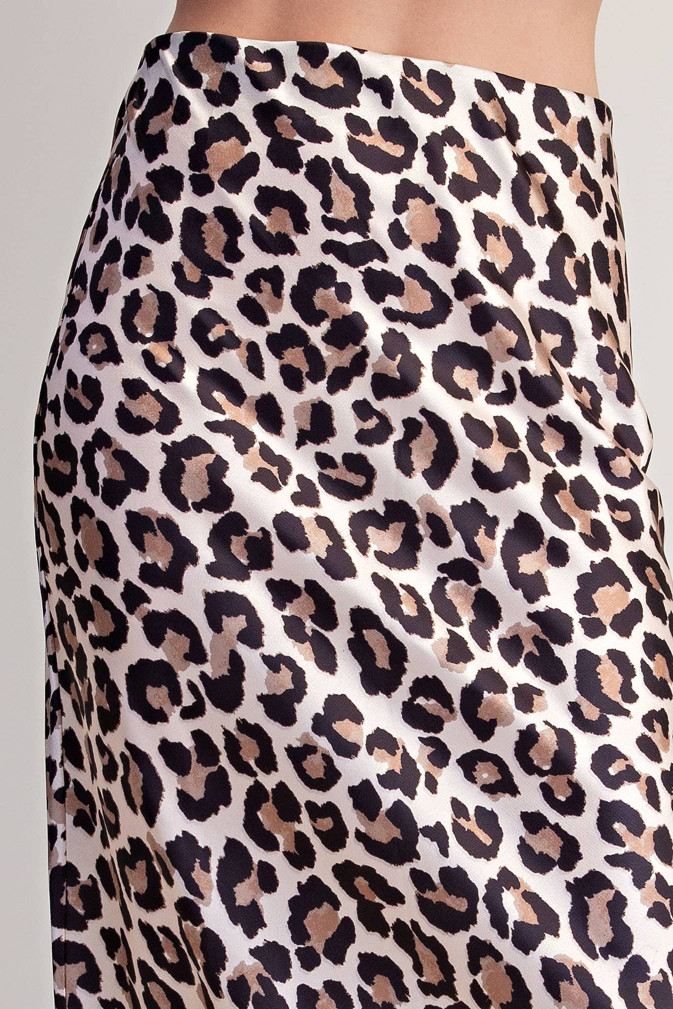 Glam Animal Print Midi Skirt