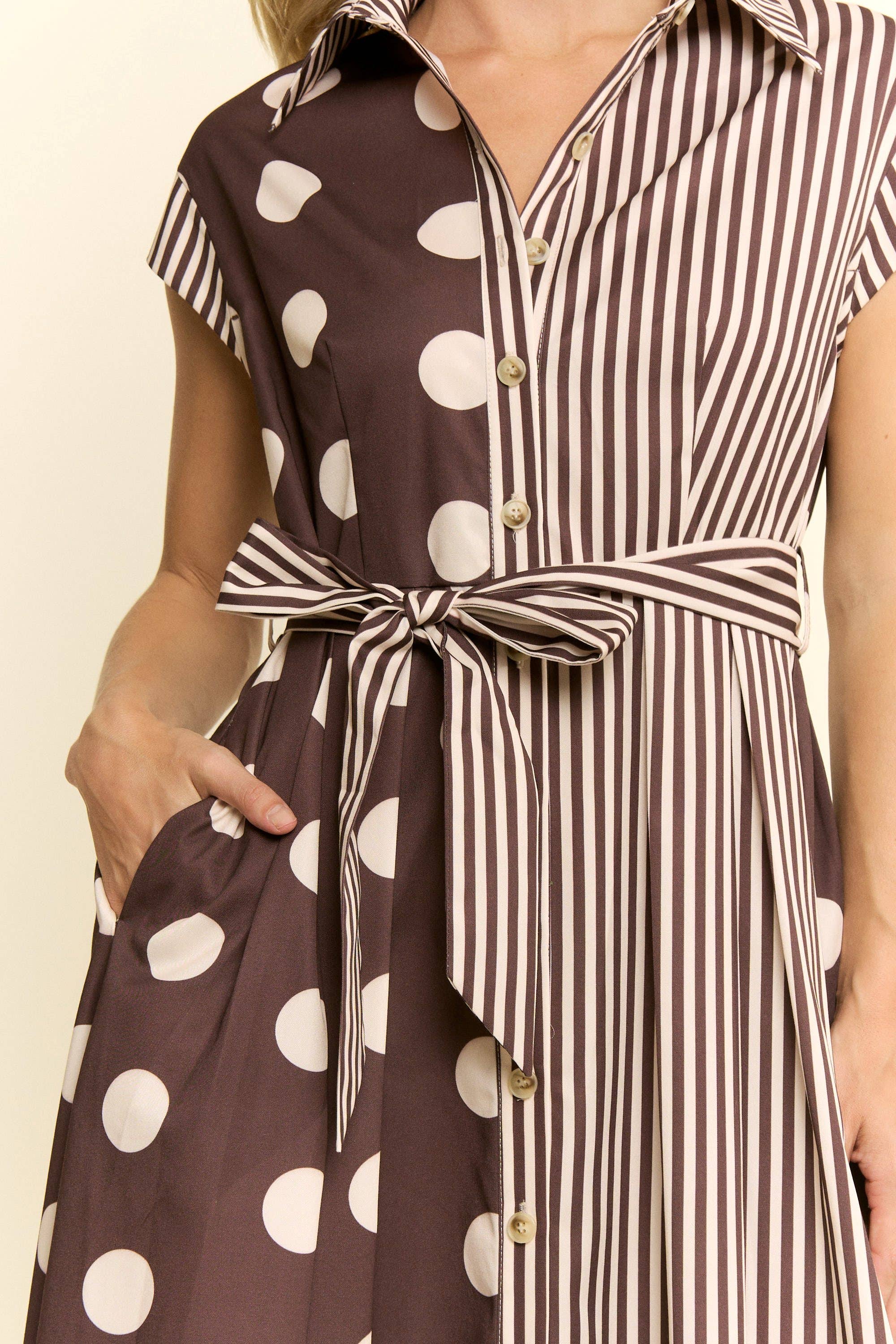 Jade By Jane Dot Stripe Dress