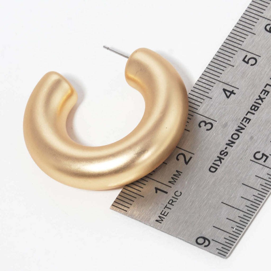 Thick Hoop Earrings