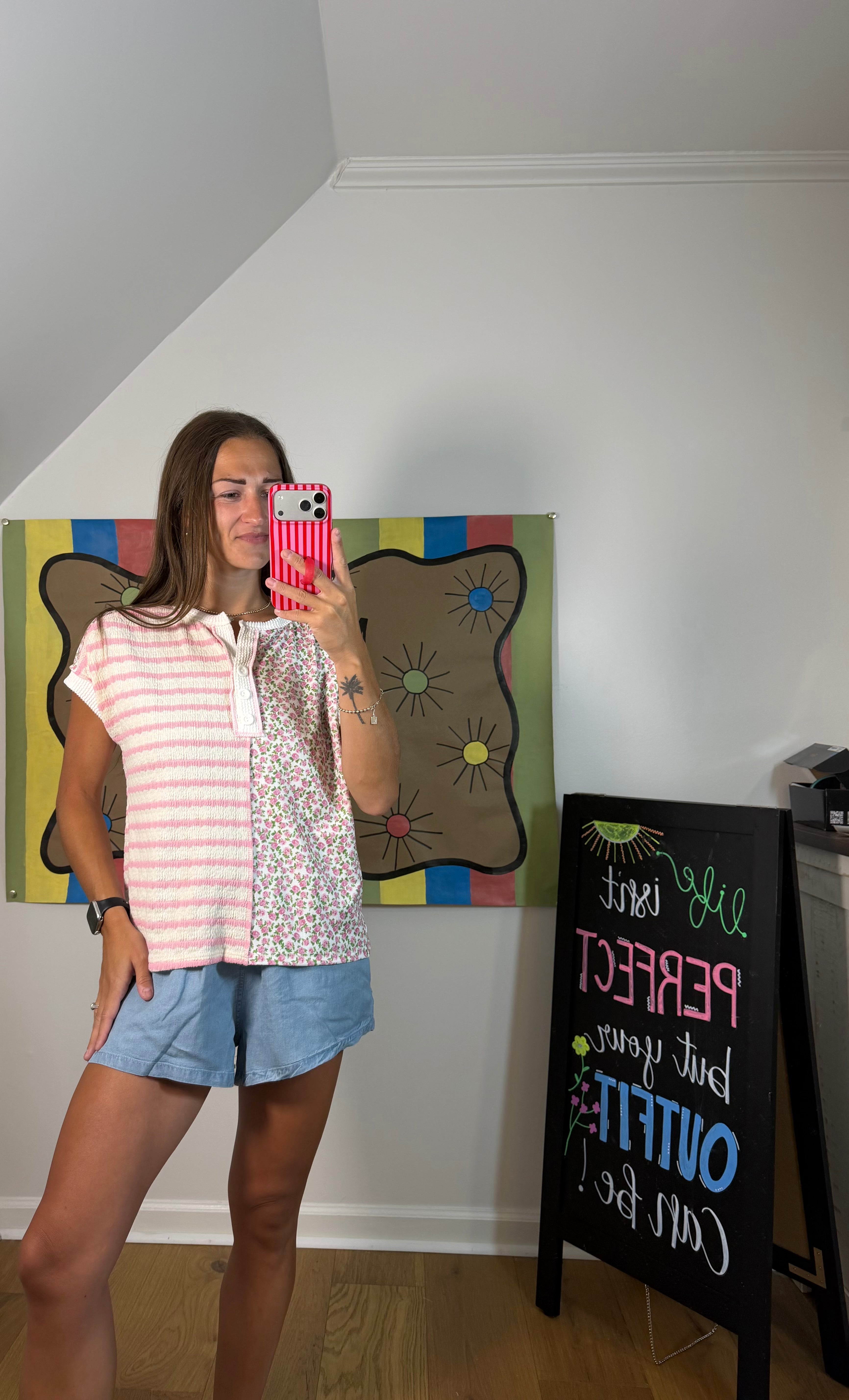 7th Ray Floral Henley
