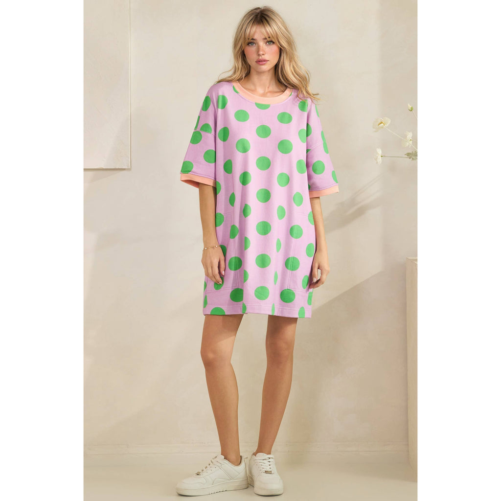 Veveret Polka Dot Mini Dress
