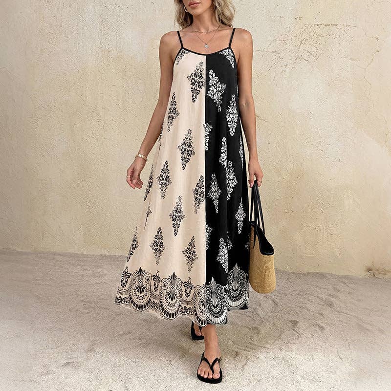 Suhkasana Paisley Maxi Dress
