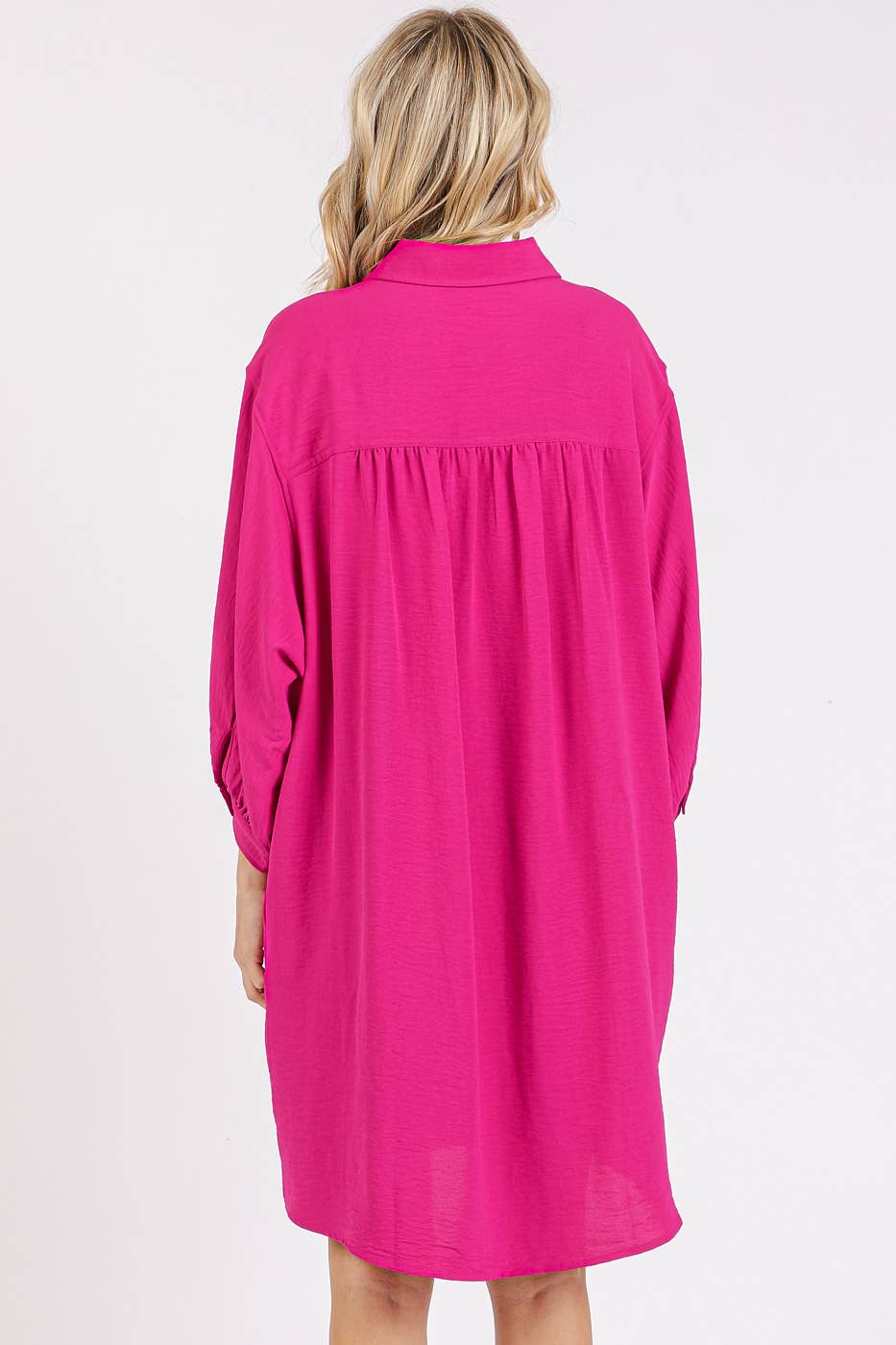 Mitto Shop Buttoned Shirt Mini Dress