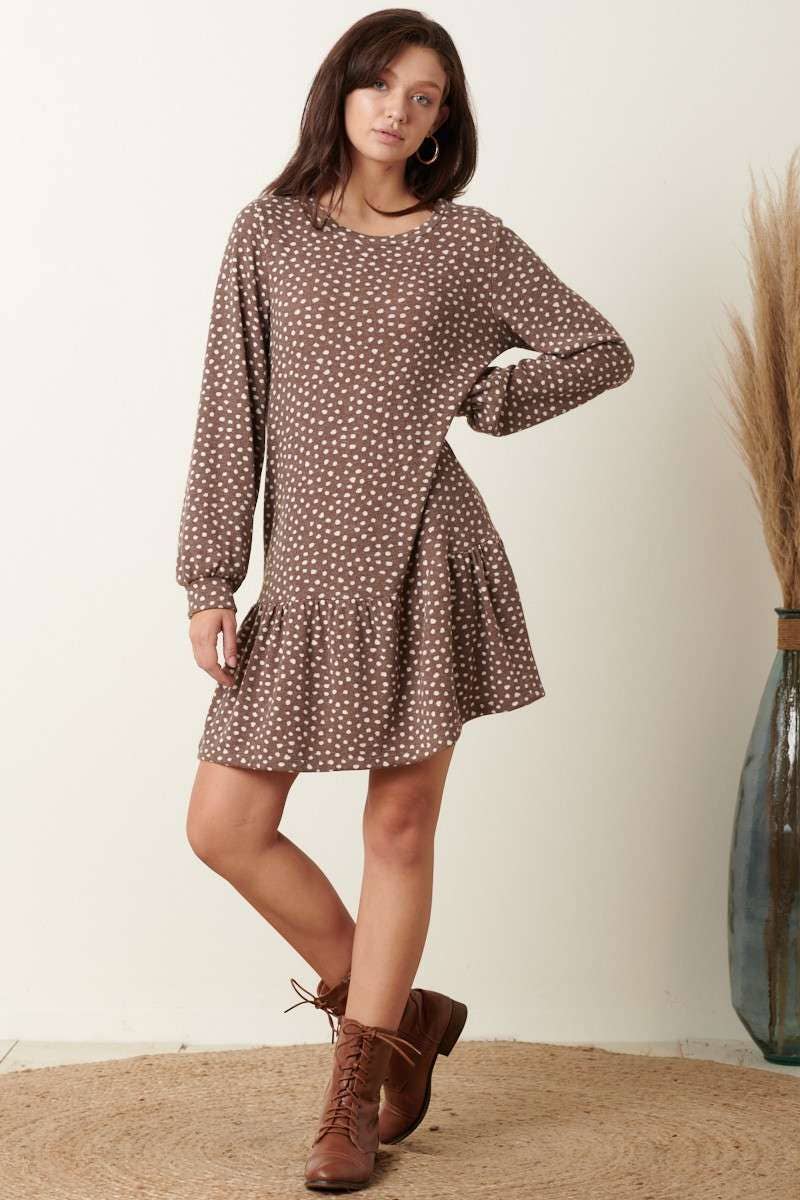 Mitto Shop Dot Print Mini Dress