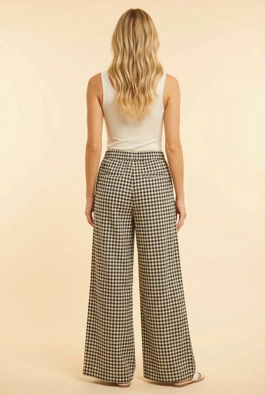 Heimish Gingham Wide Pants