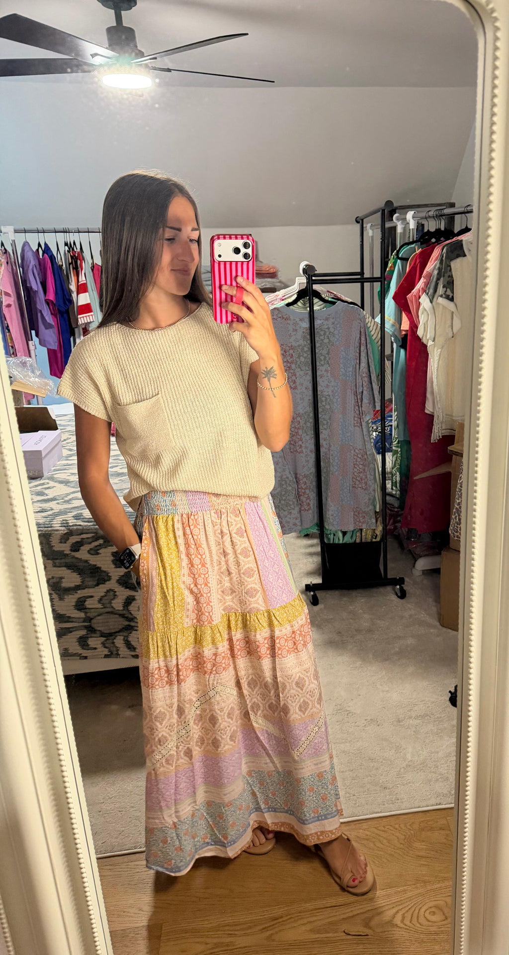 Be Cool Dolman Cap Sleeve Knit Top