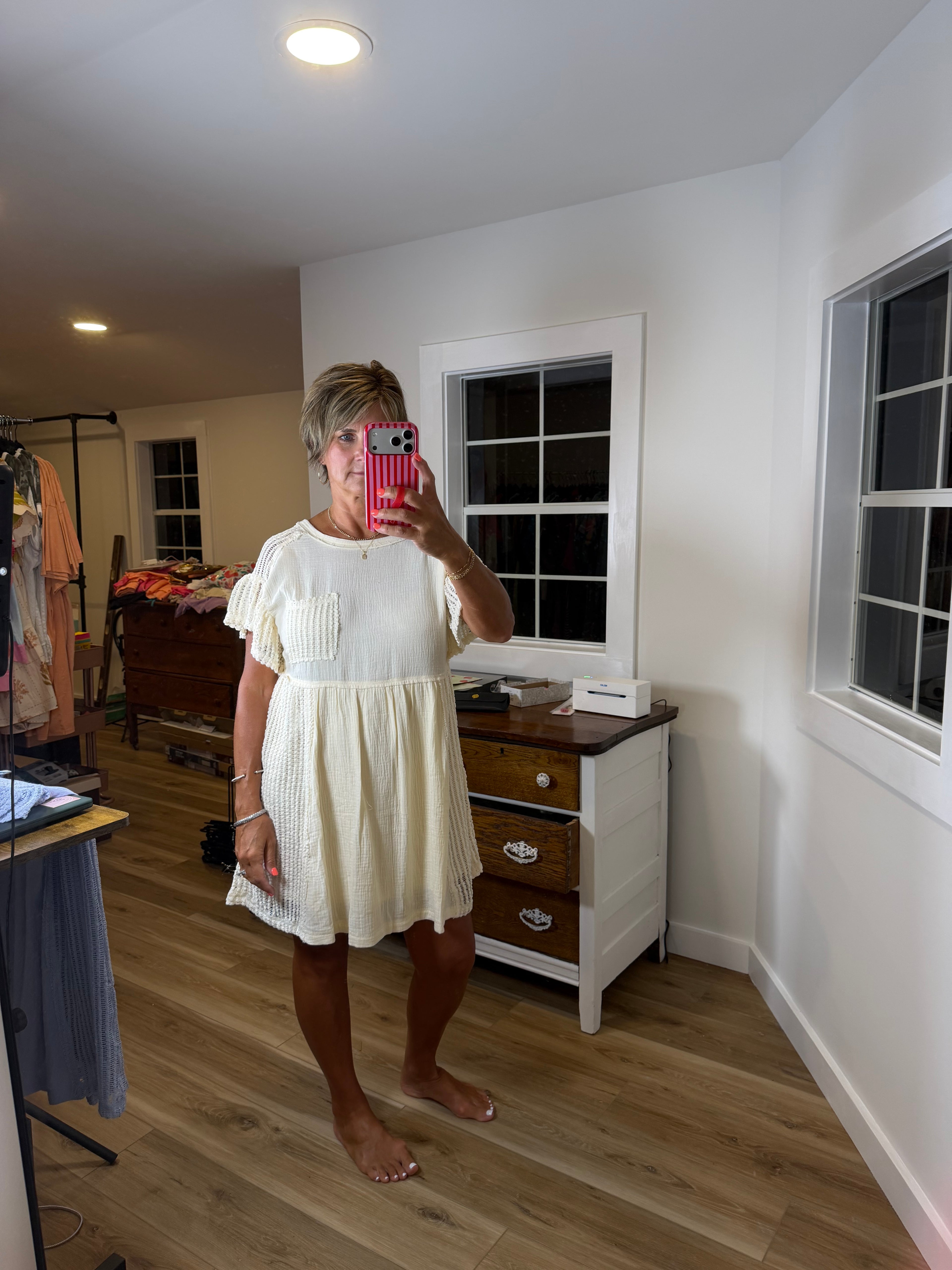 VERY J Waffle Knit Dress