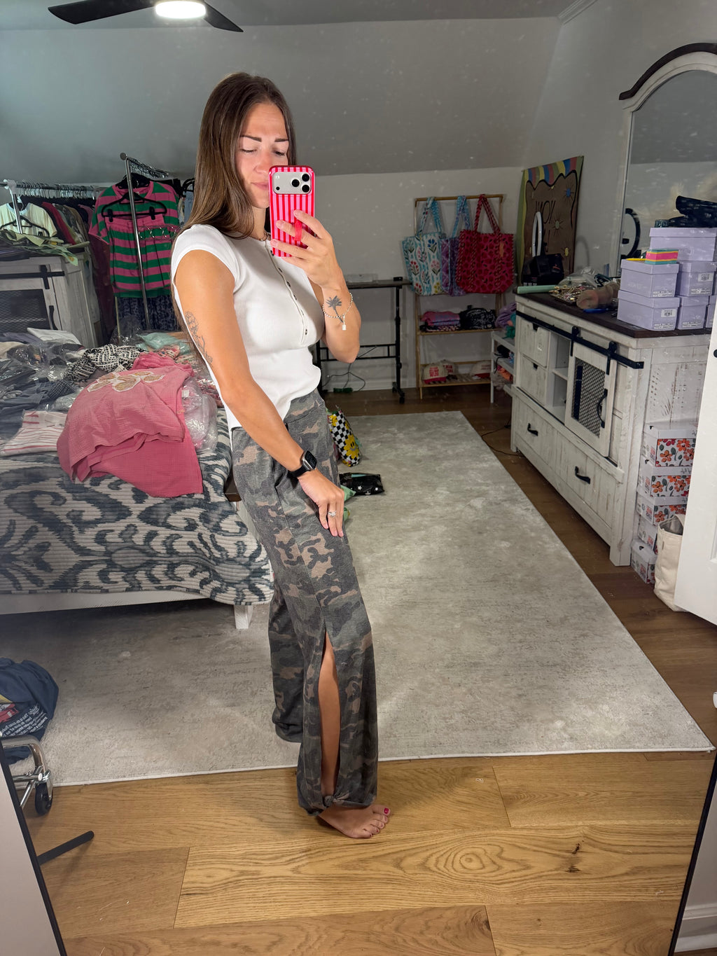 7th Ray Camo Side-Split Pants