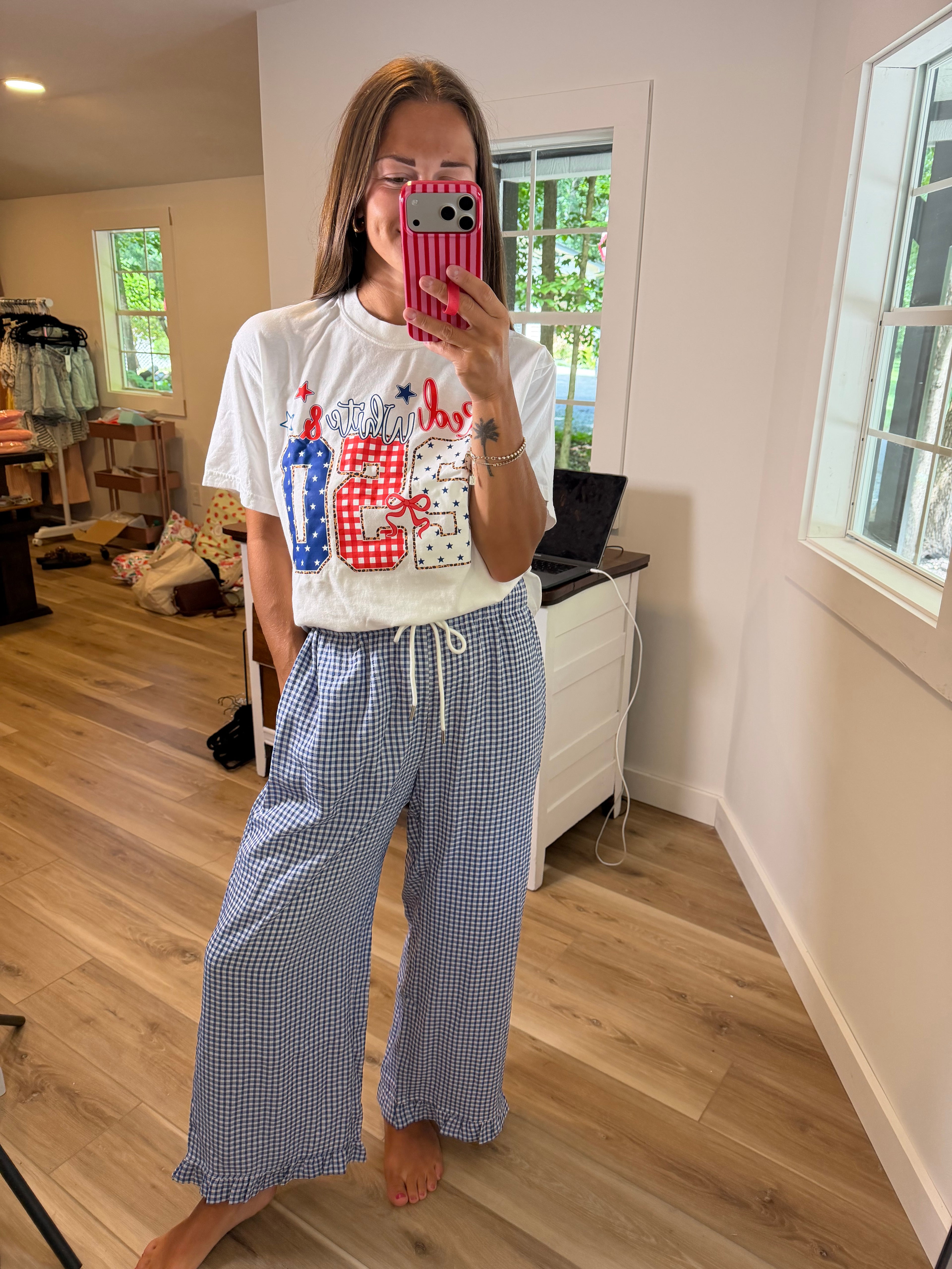 Sewn & Seen Gingham Pants
