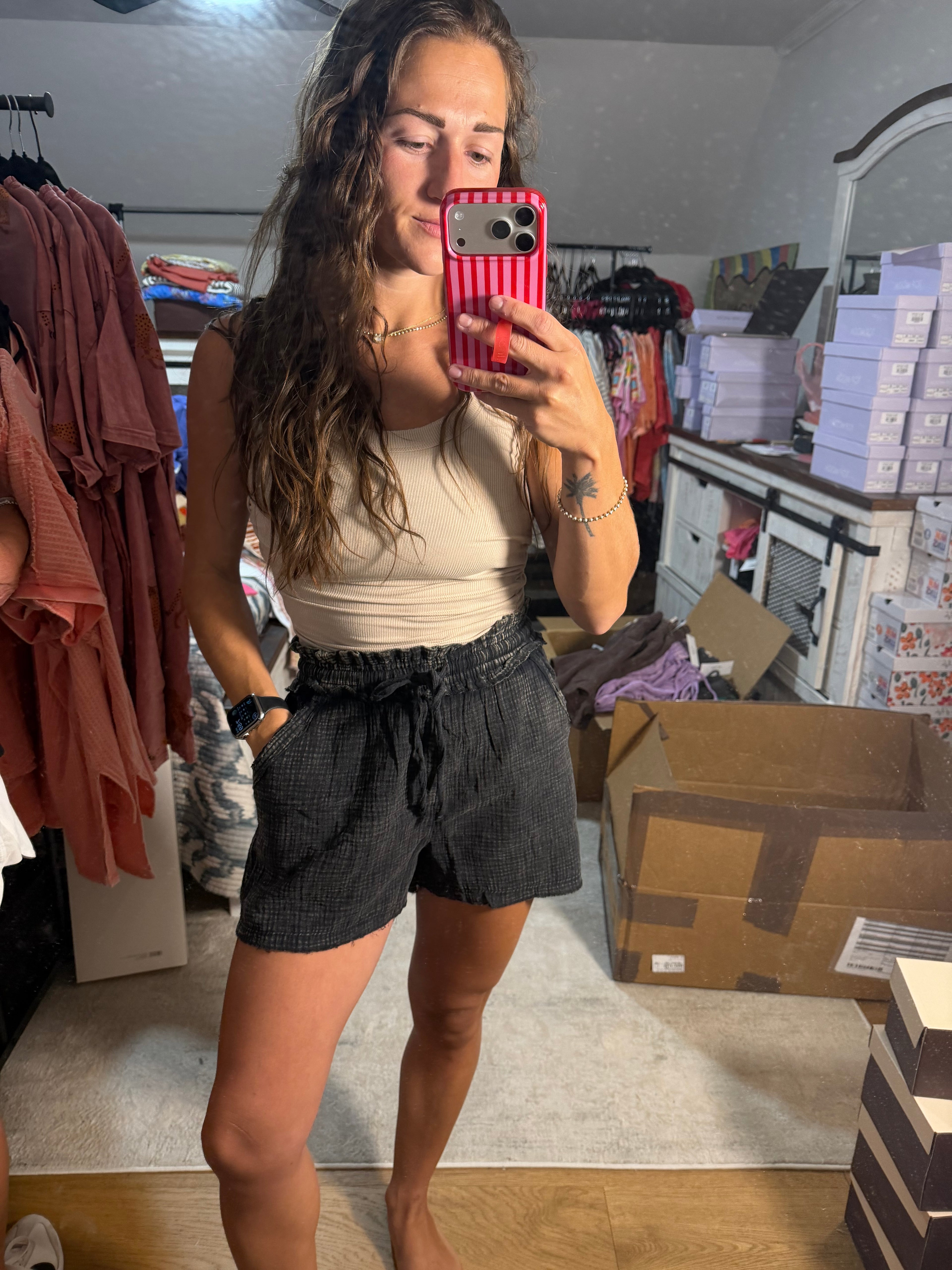 Zenana Gauze Short