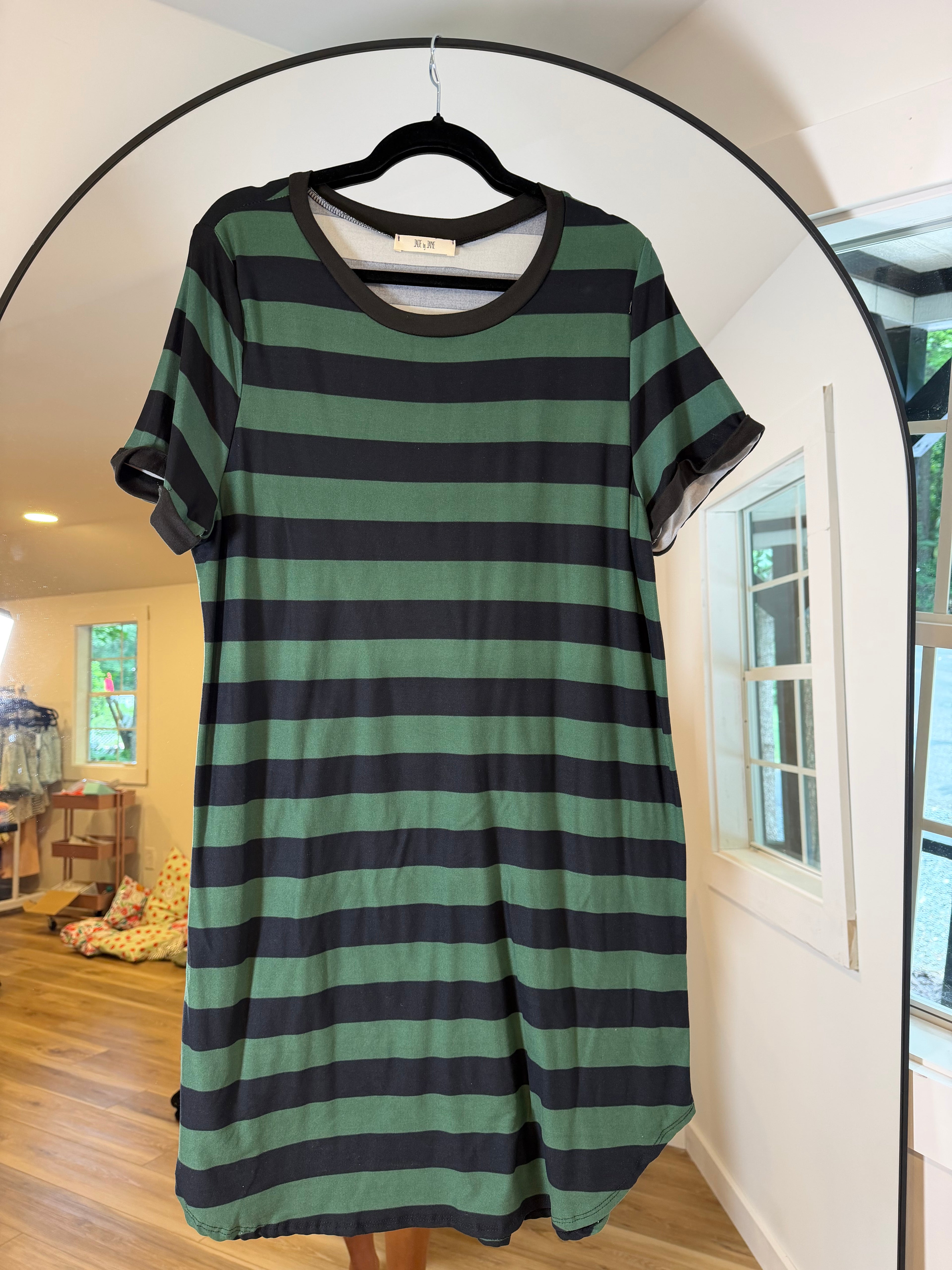 PLUS Striped T-Shirt Dress