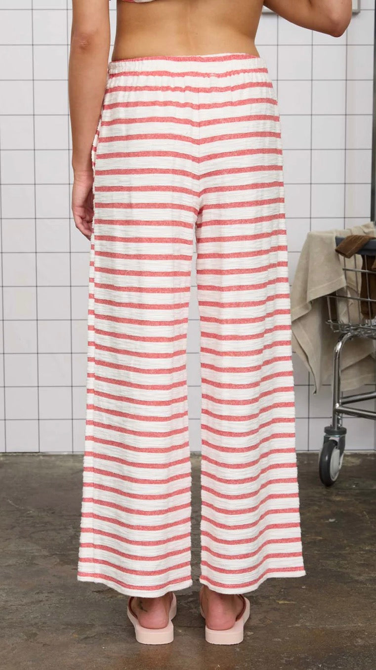 JOA Striped Terry Pants
