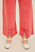 J.Her Mineral Washed Bow Trim Pants