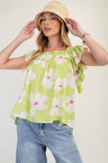 Easel Lime Flower Swing Top