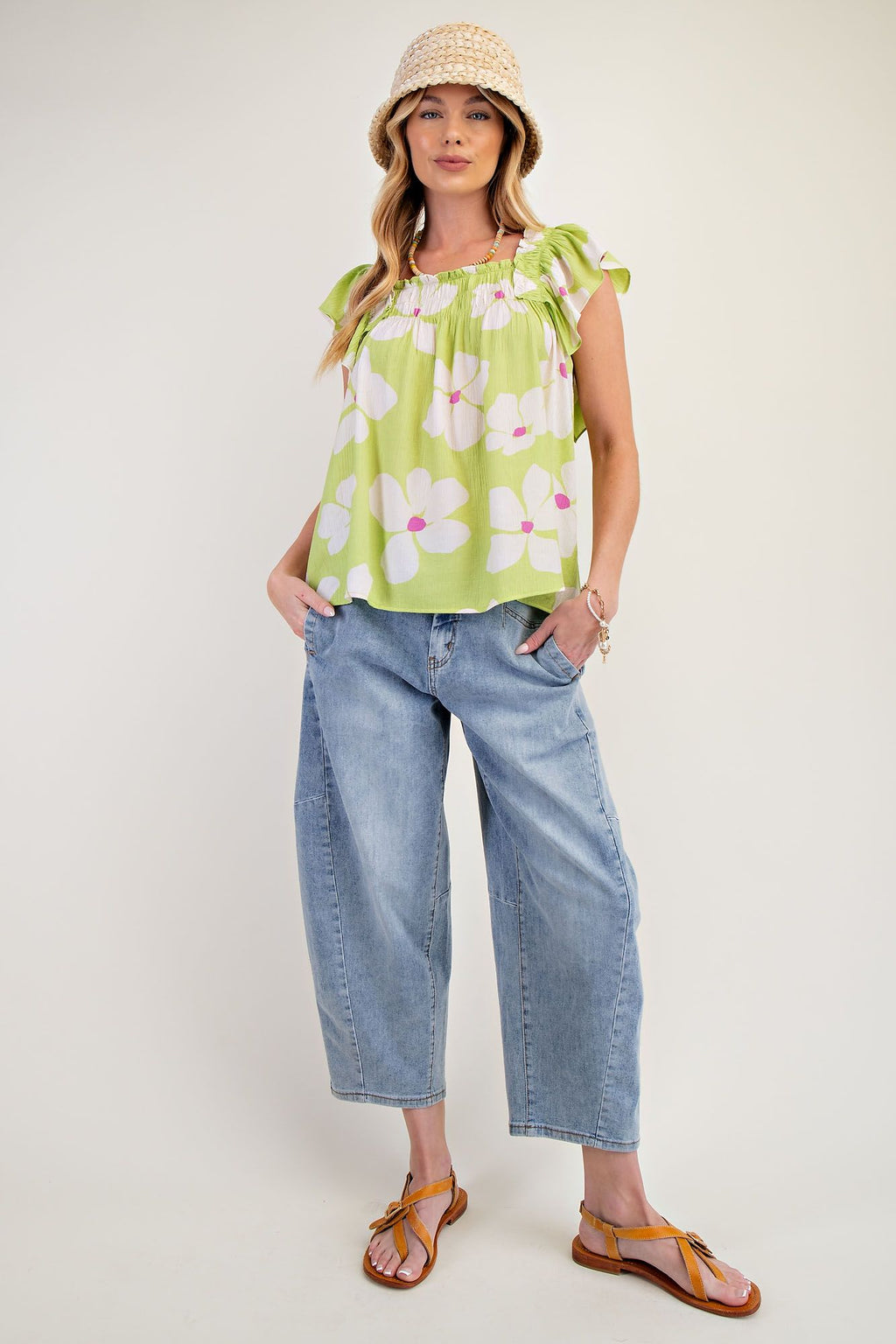 Easel Lime Flower Swing Top