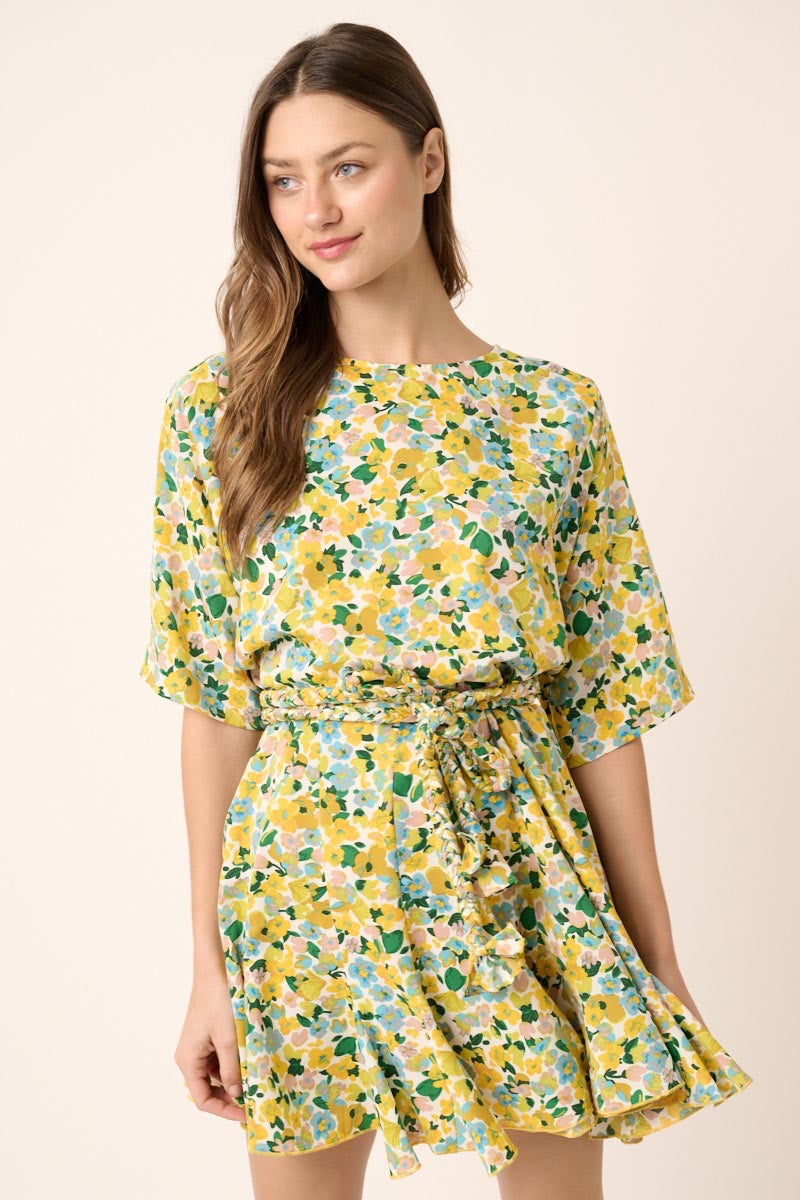 Mitto Shop Godet Pleated Dress