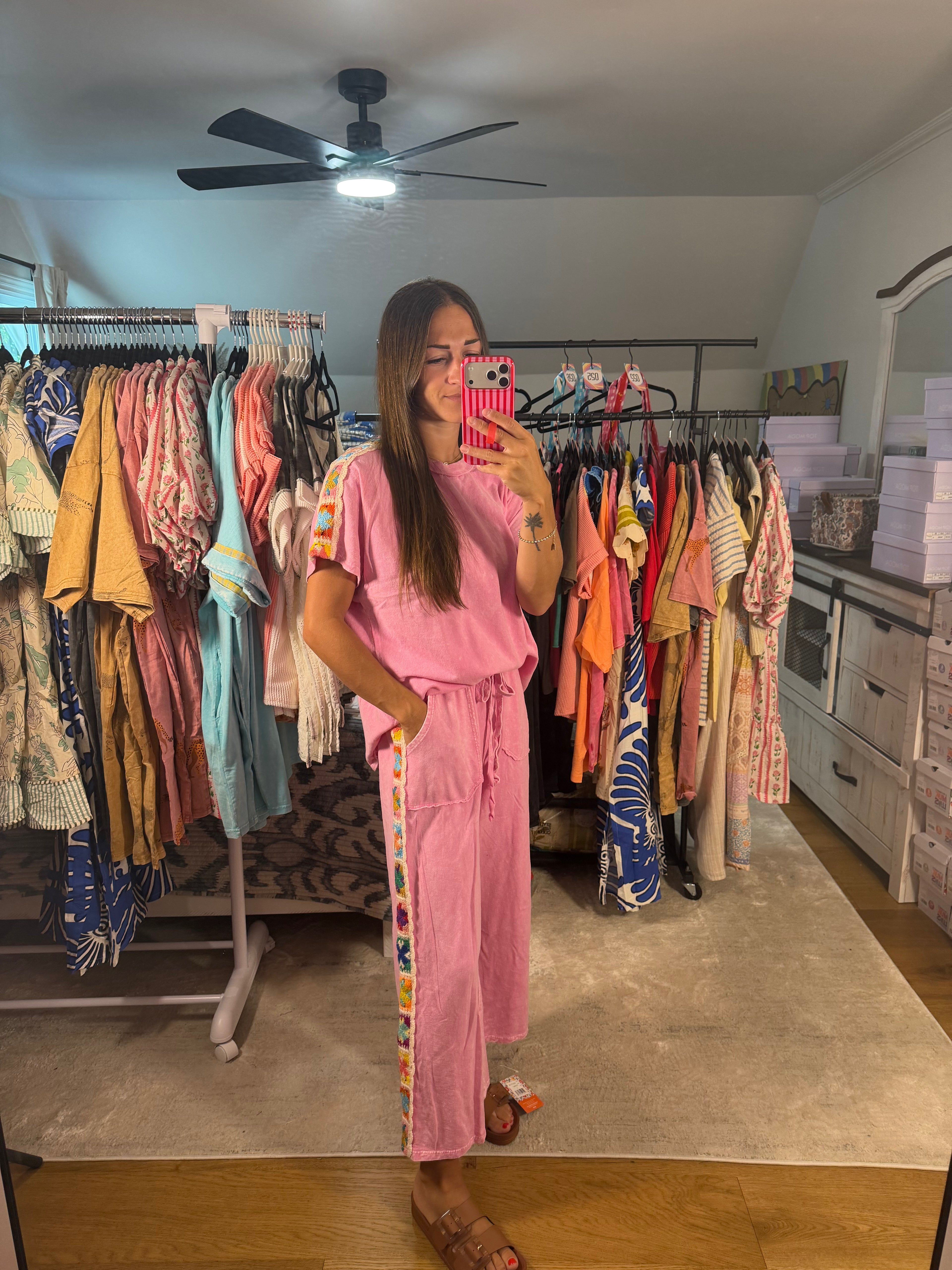 J.Her Floral Crochet Top