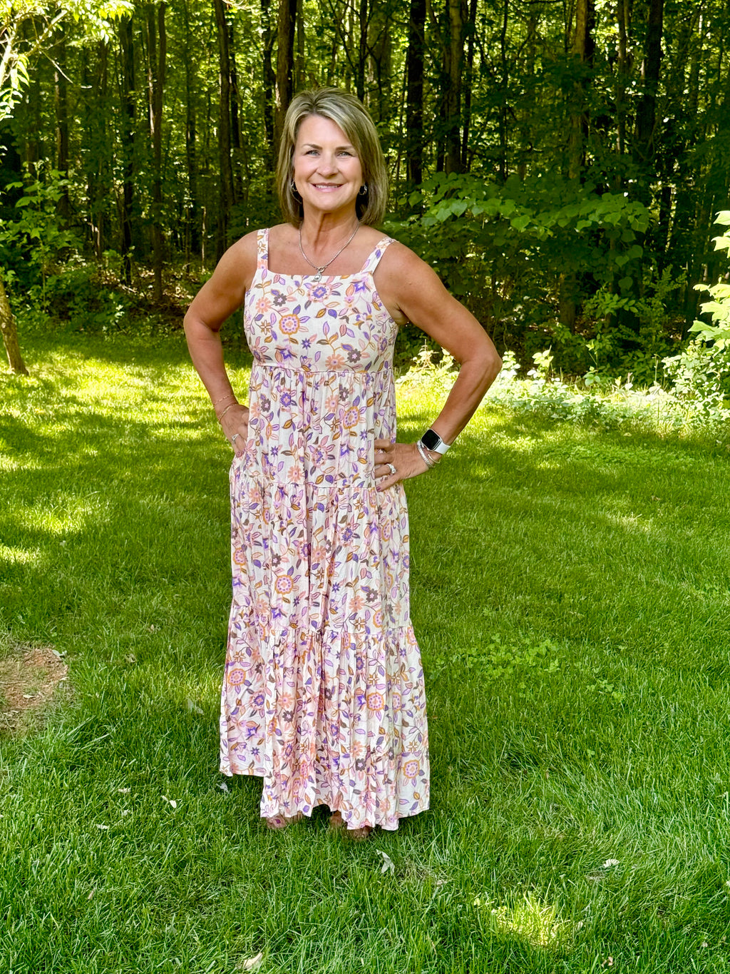 Mitto Shop Flower Tiered Maxi