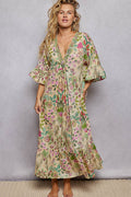 POL BoHo Floral Beaded Dress