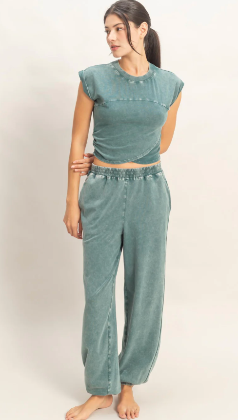 Hyfve Crop Top & Jogger Set