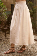 blupepper Button Down Midi Skirt