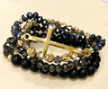 Zenana Beaded Cross Bracelet