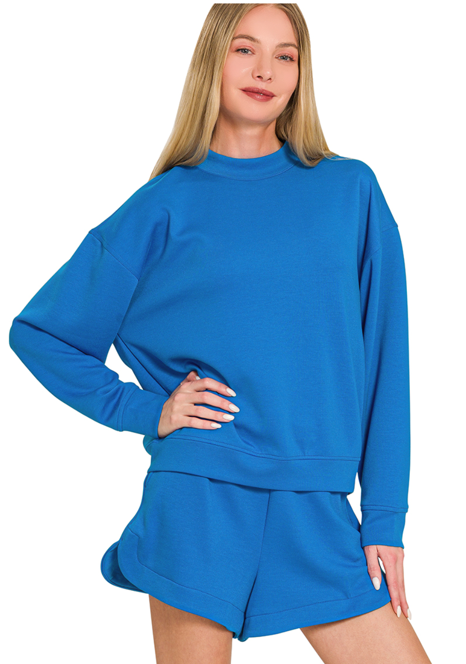 Zenana Scuba Shorts Set