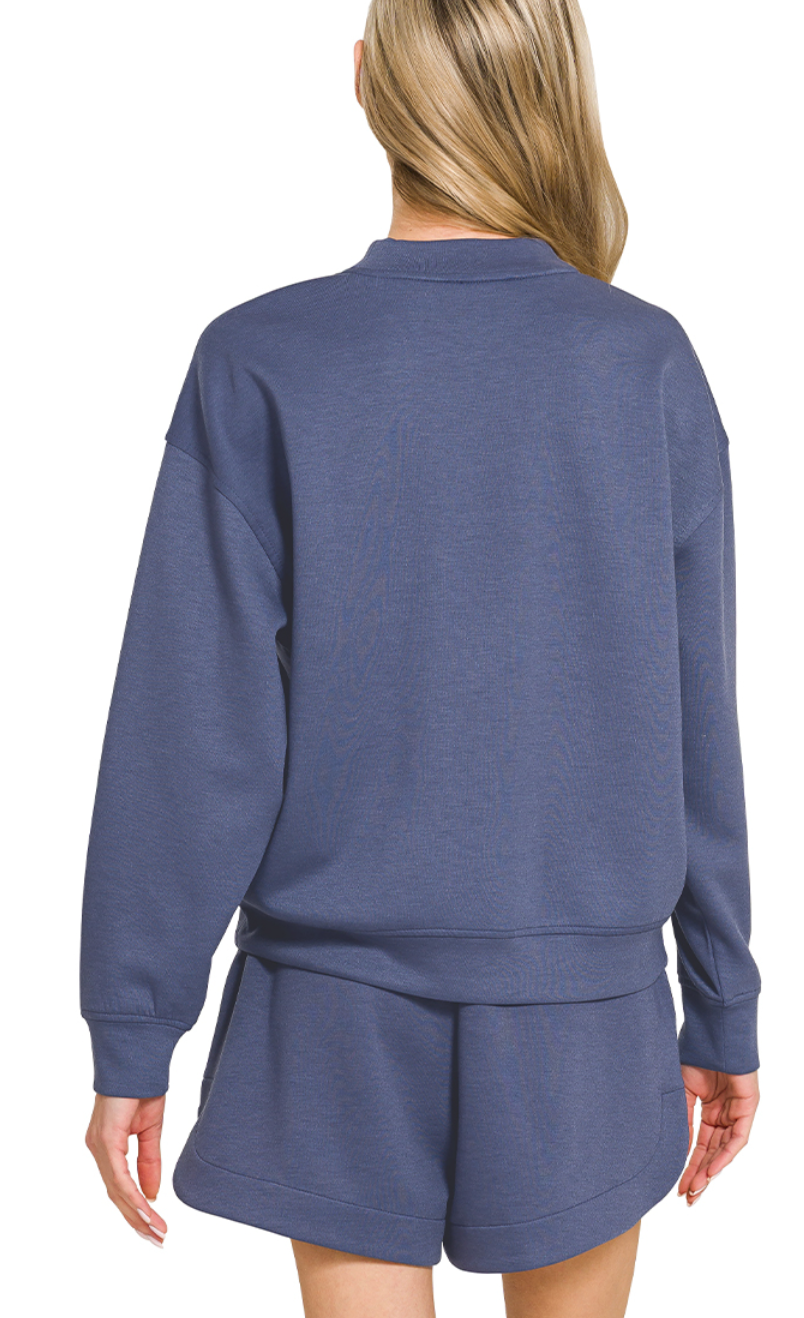 Zenana Scuba Shorts Set