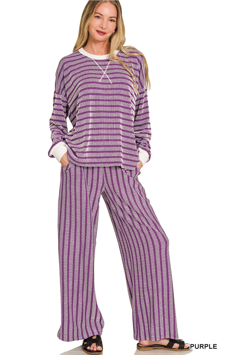 Zenana Pullover & Pants Set