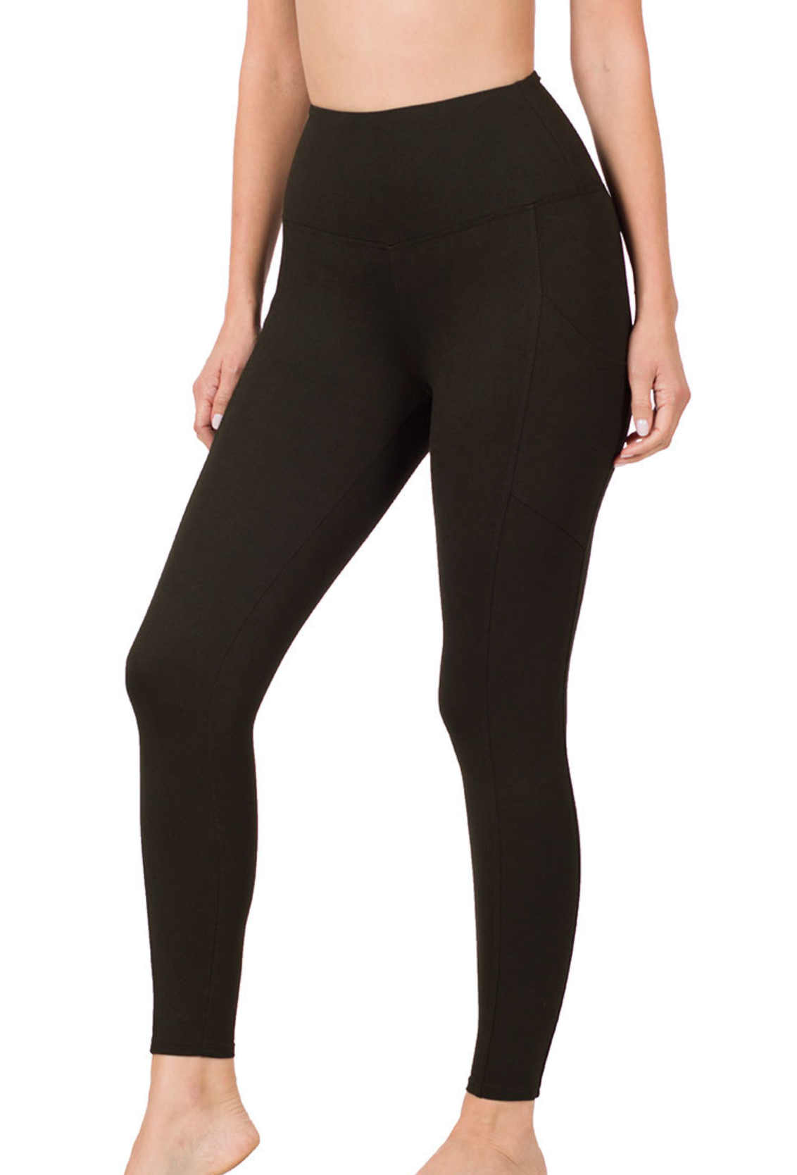 Zenana Brushed Microfiber Leggings w/ Pocket