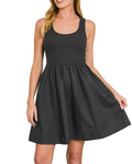 Zenana Knit and Woven Dress